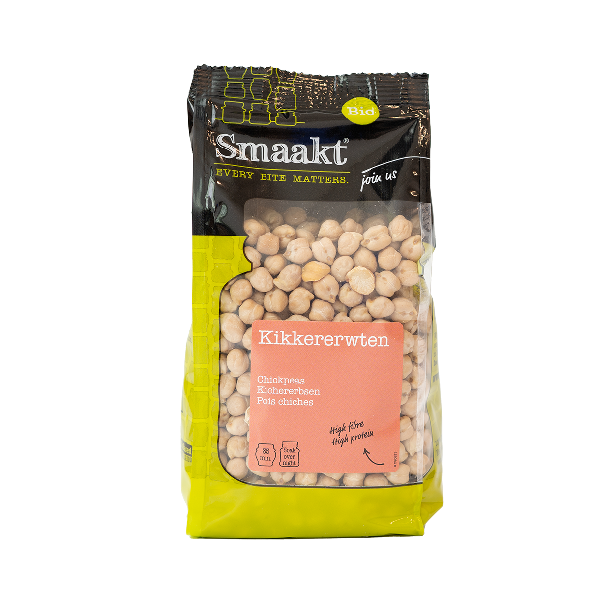 Smaakt Kikkererwten (bio) 400 gram