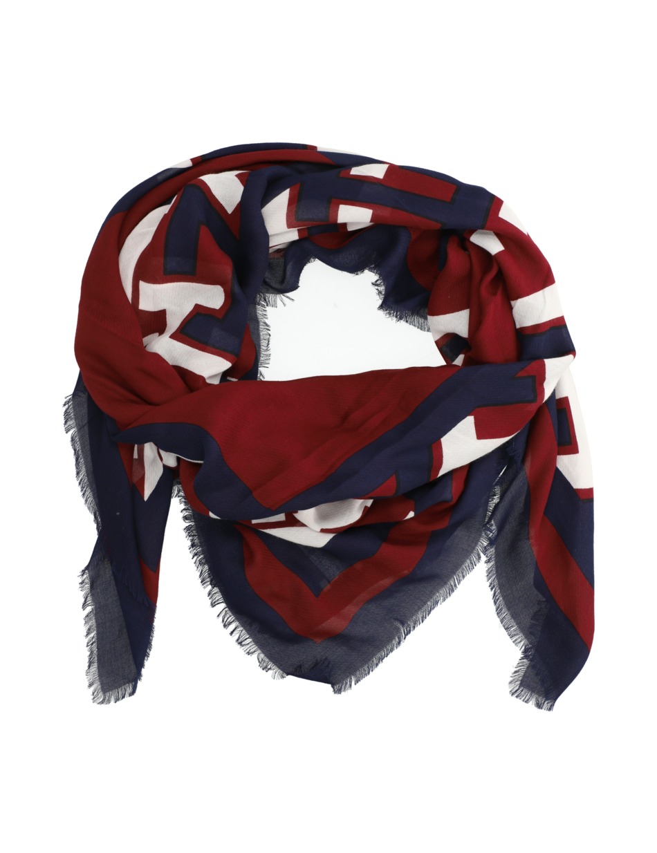 ICONIC MONOGRAM PRINTED SCARF