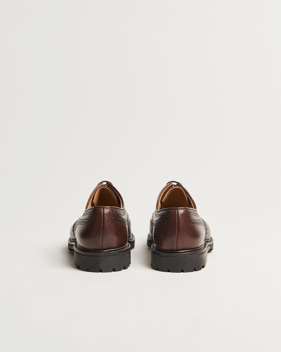 Crockett & Jones Pembroke Milled Grain Vibram Dark Brown
