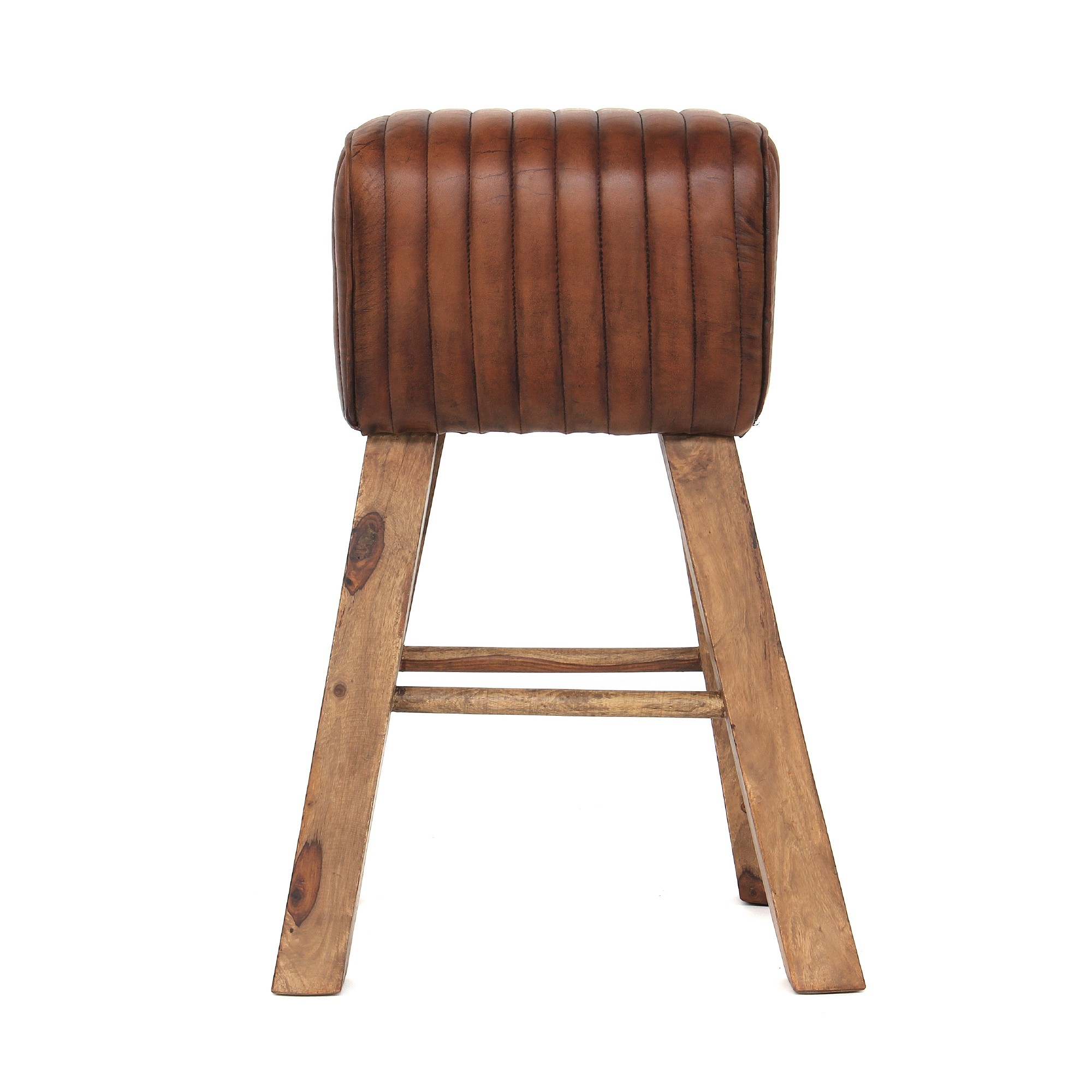 Barhocker 'Tauro', braun, T 30cm, B 50cm, H 76cm von fischer's lagerhaus