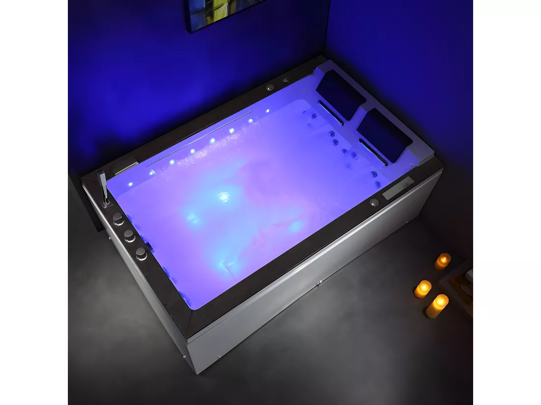 BAIGNOIRE BALNEO LORD DUO 2 PLACES ARCHIPEL® 185X120 - GAUCHE
