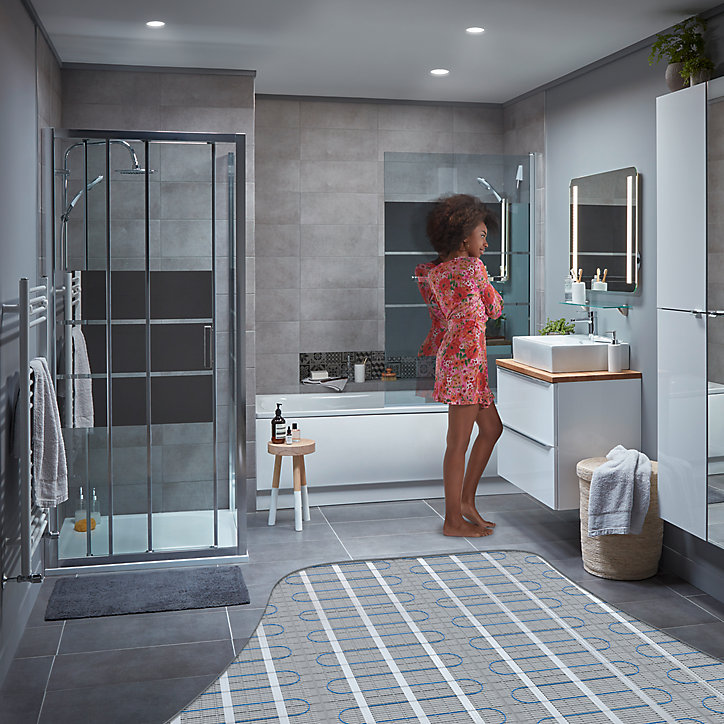 Chauffage par le sol électrique pour carrelage 2 m²