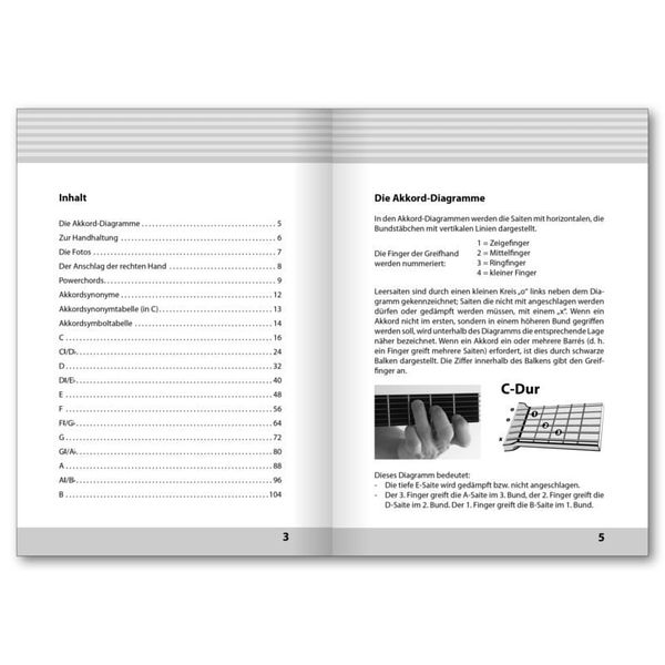 Voggenreiter Fingering Chart for Guitar