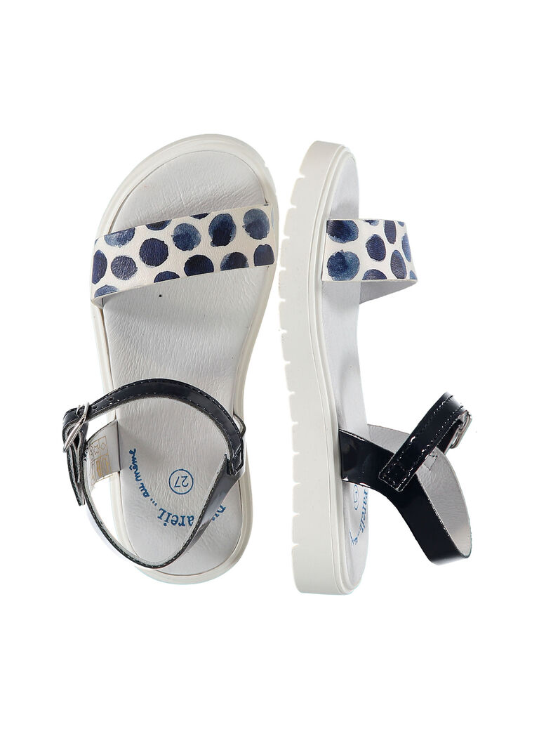 Sandale ville bi-colore fille