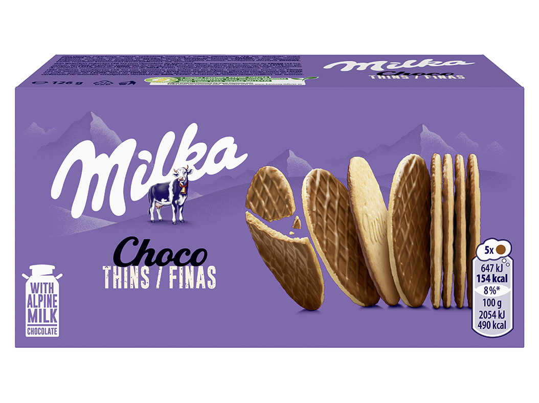 BOLACHAS MILKA CHOCO FINAS 126G