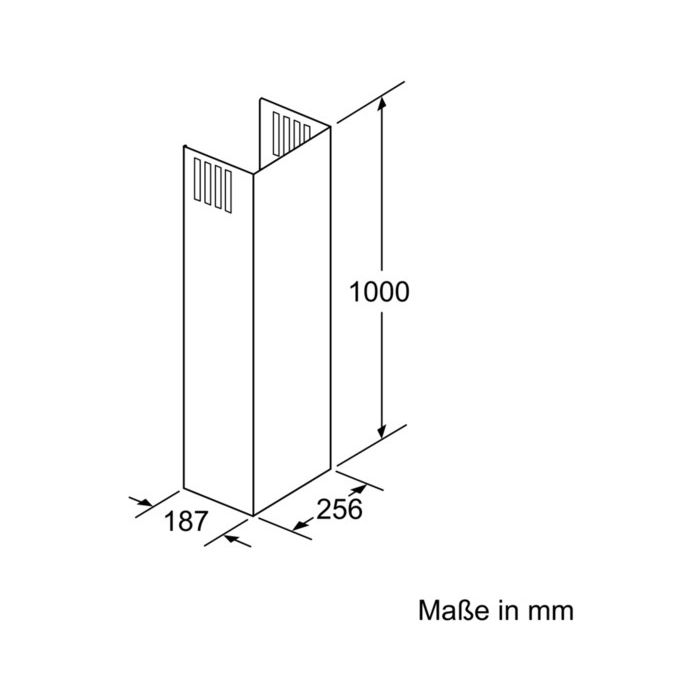 Siemens Kaminverlängerung 1000mm LZ10AXK50