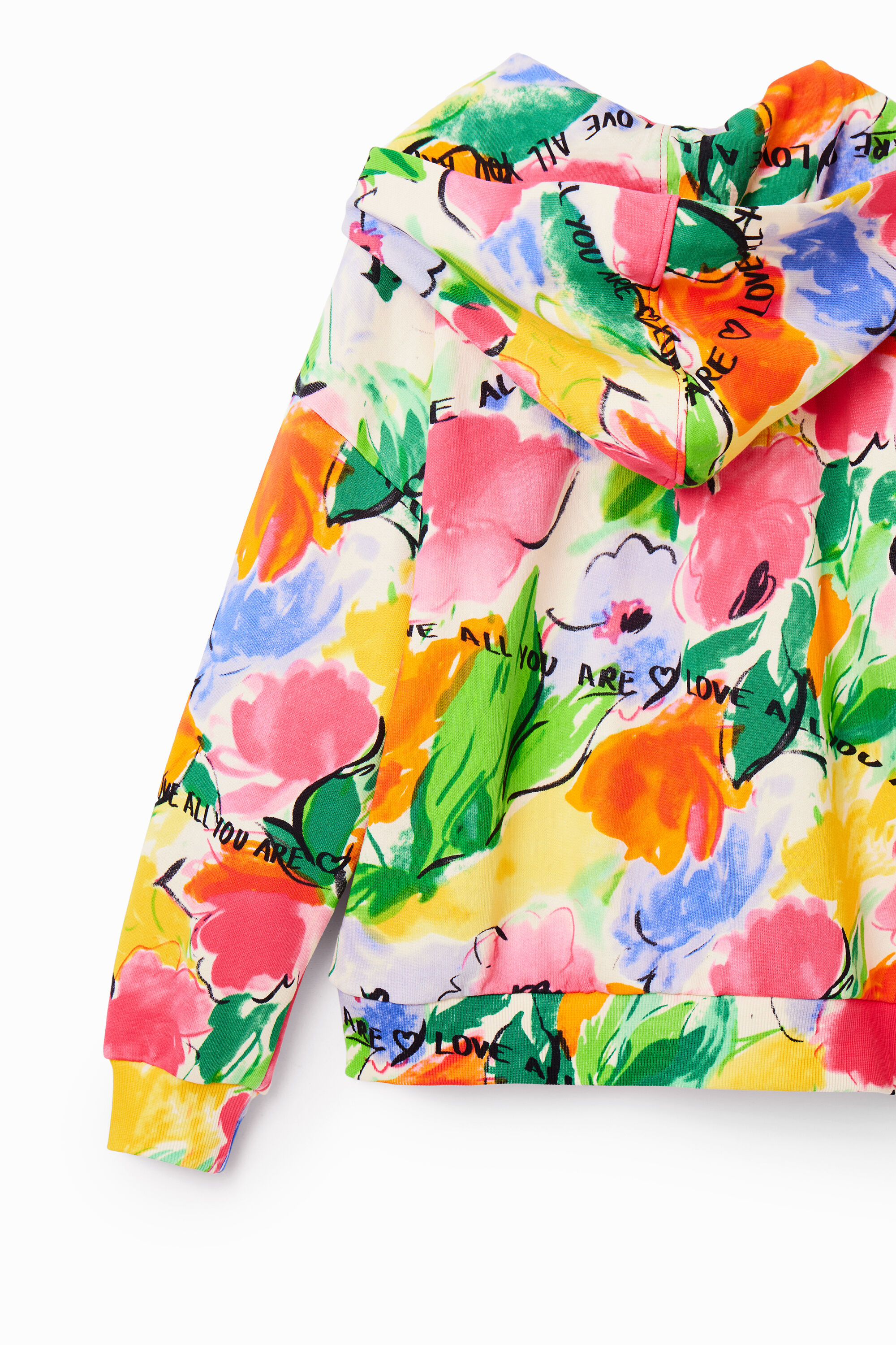 Sweat-shirt oversize fleurs