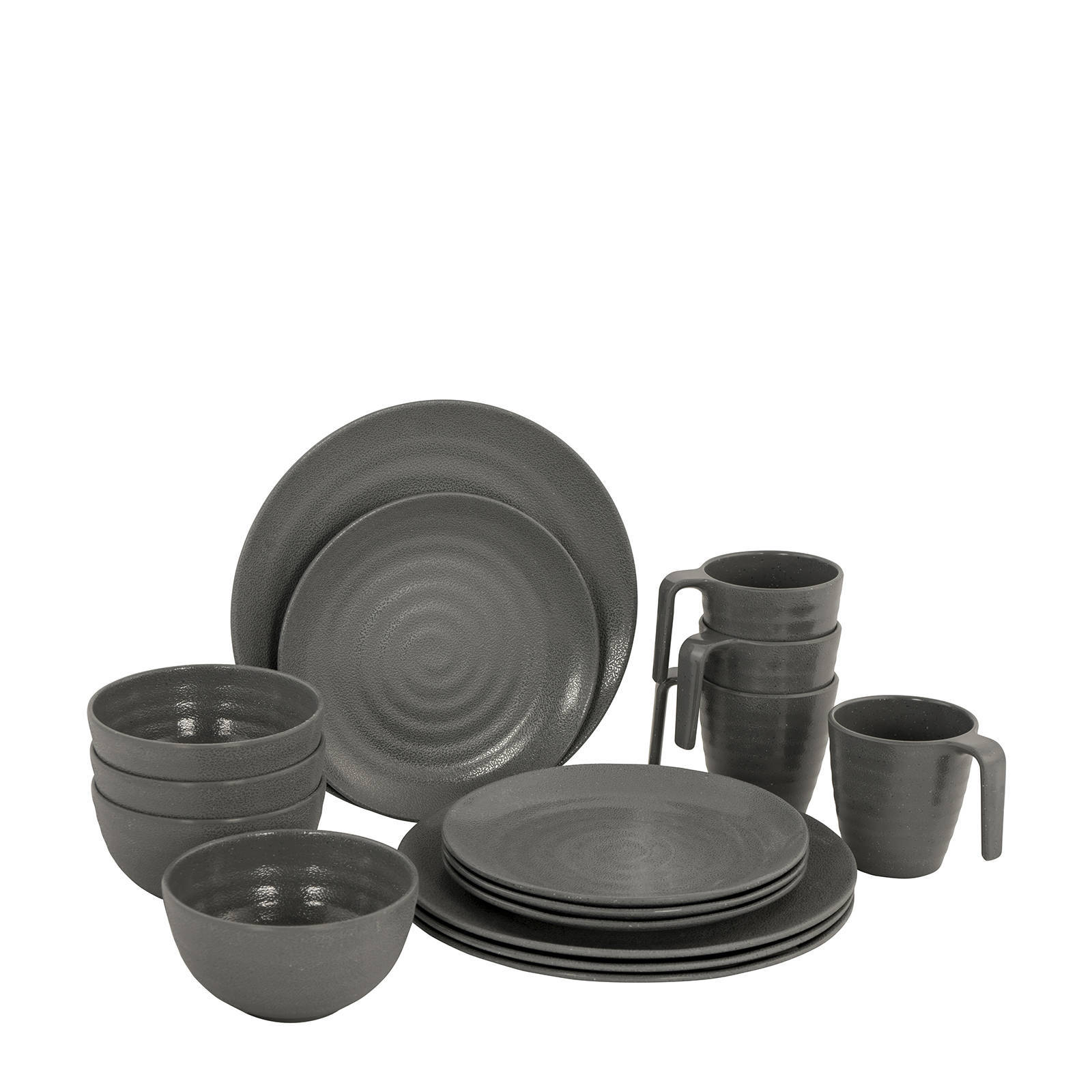Bo-Camp servies Stone (16-delig)