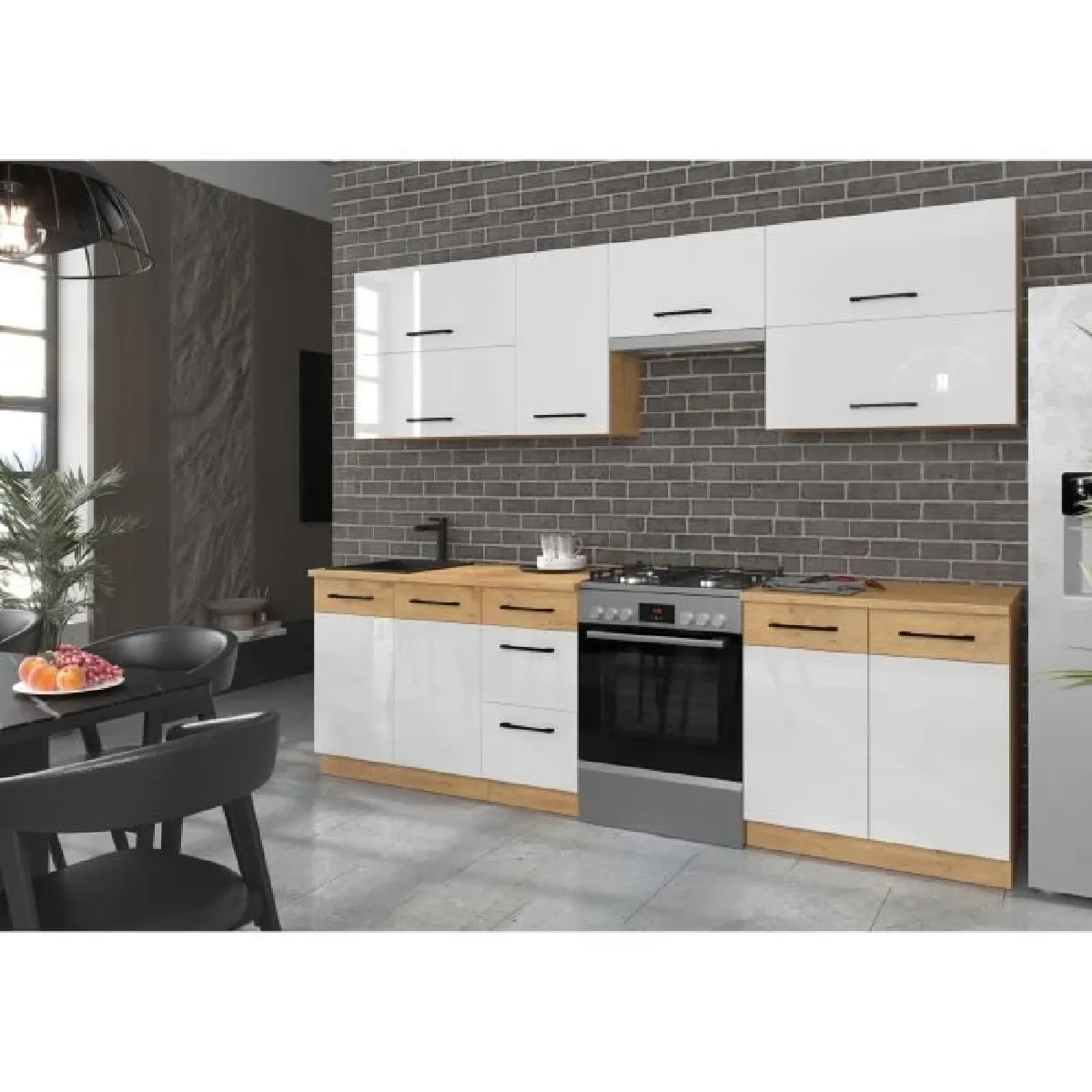 Cuisine Cstore Rock - Chêne Lancelot - 2m60