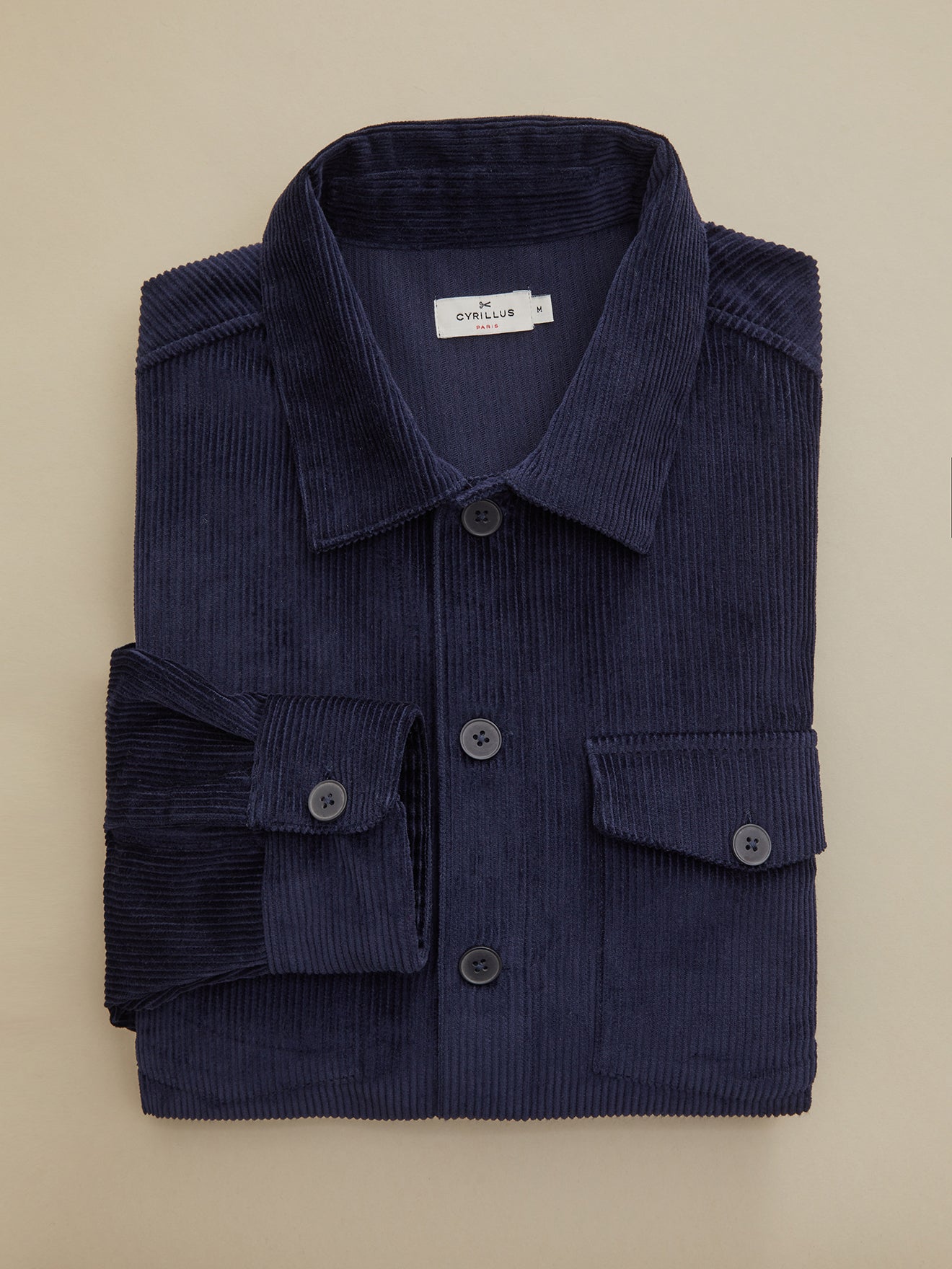 Chemise velours côtelé homme