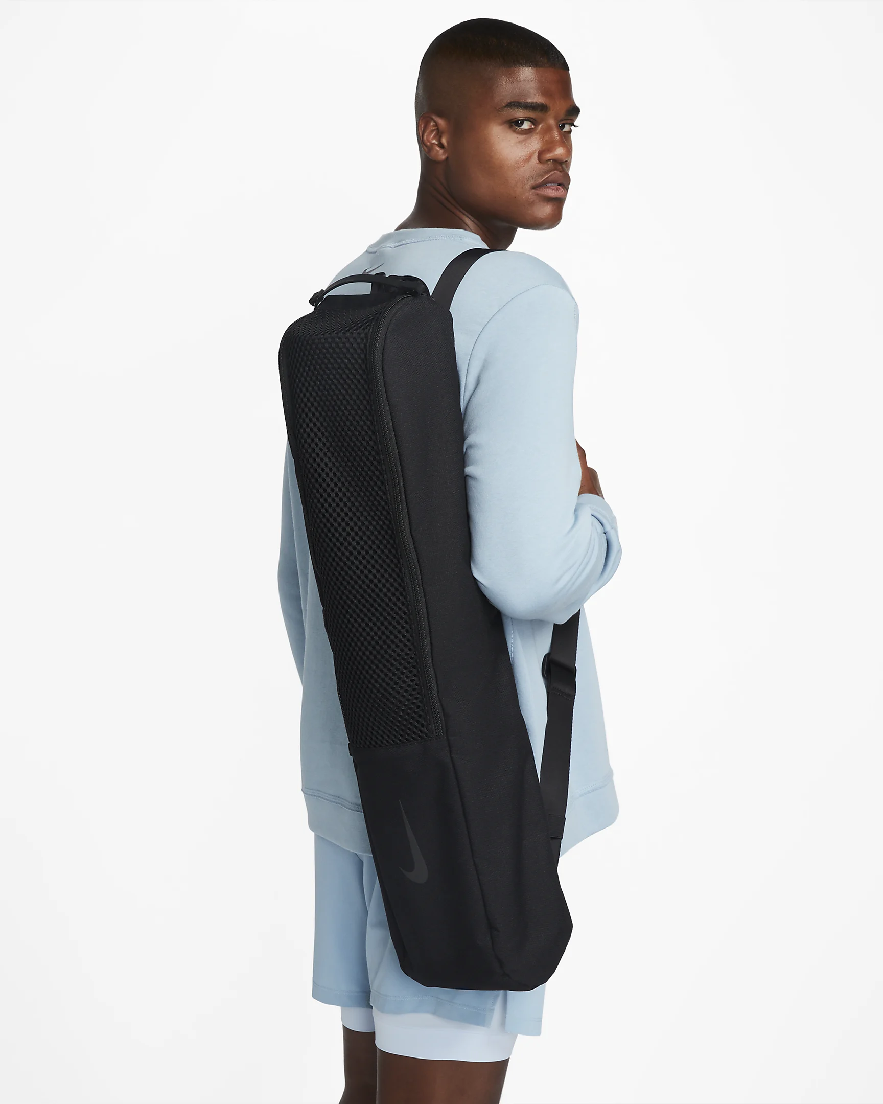 nike yoga mat bag sort
