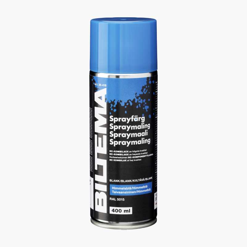 Spraymaling, blank, himmelblå, 400 ml