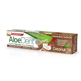 AloeDent Aloe Vera Triple Action Coconut Tandpasta 100ML