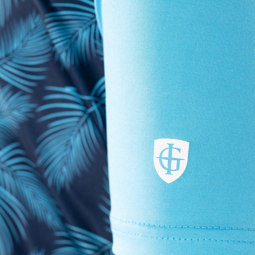 Island Green IG Fern Print Polo Shirt