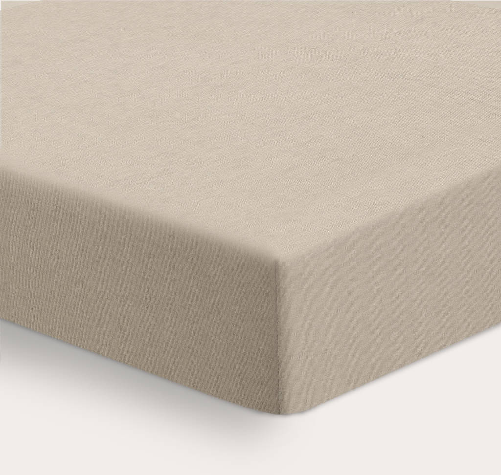 ledikant hoeslaken jersey 60x120 beige