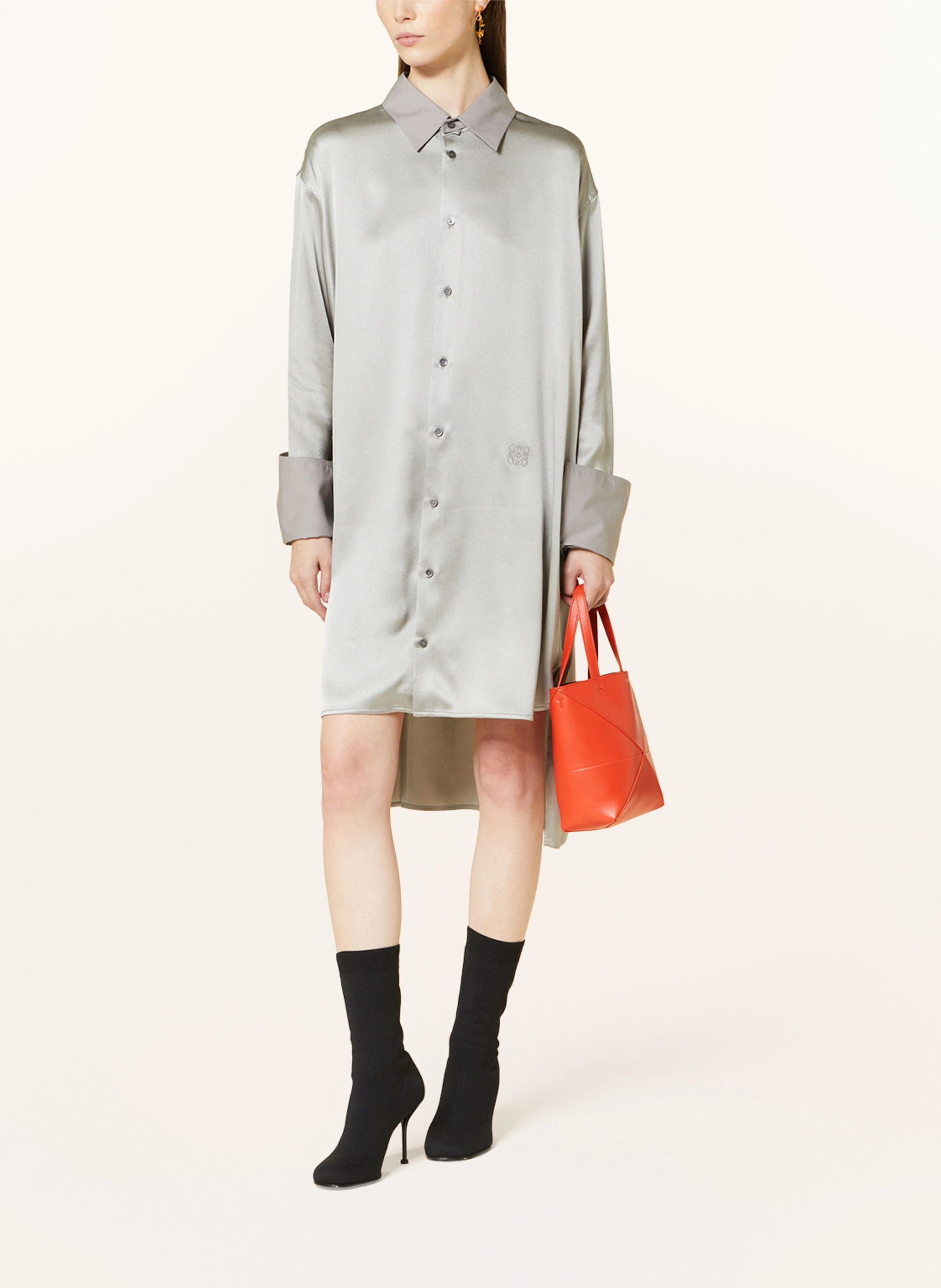 LOEWE Hemdblusenkleid aus Seide