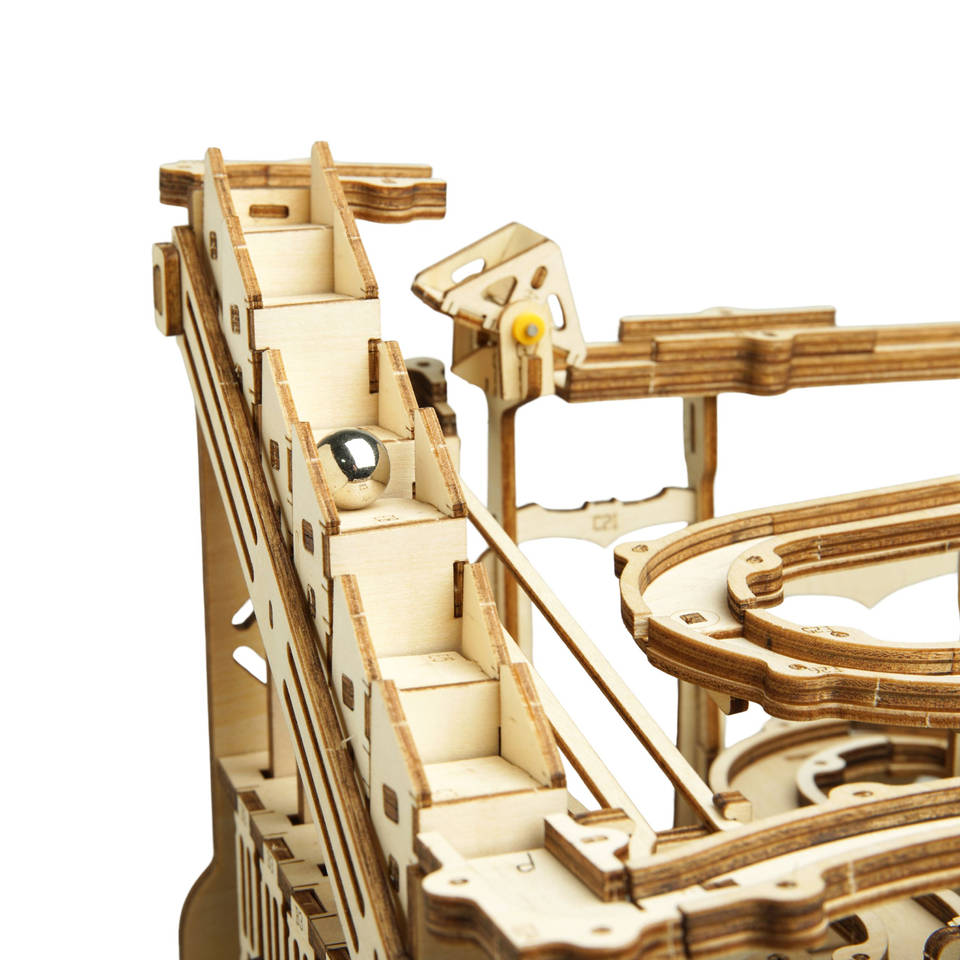Robotime Marble Run 3D houten knikkerbaan