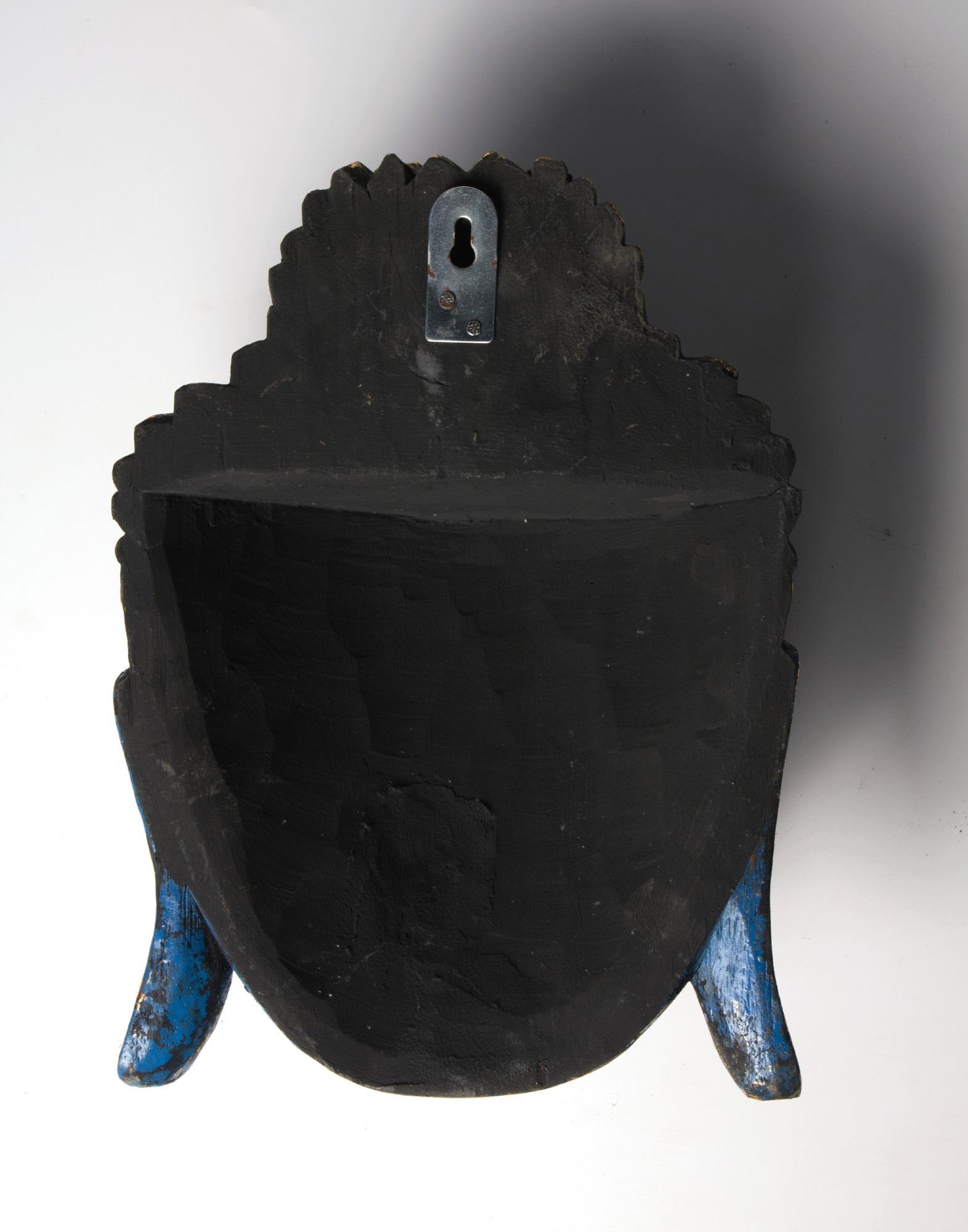 Buddha-Maske, blau, H 32 cm, B 22 cm, T 10 cm von fischer's lagerhaus