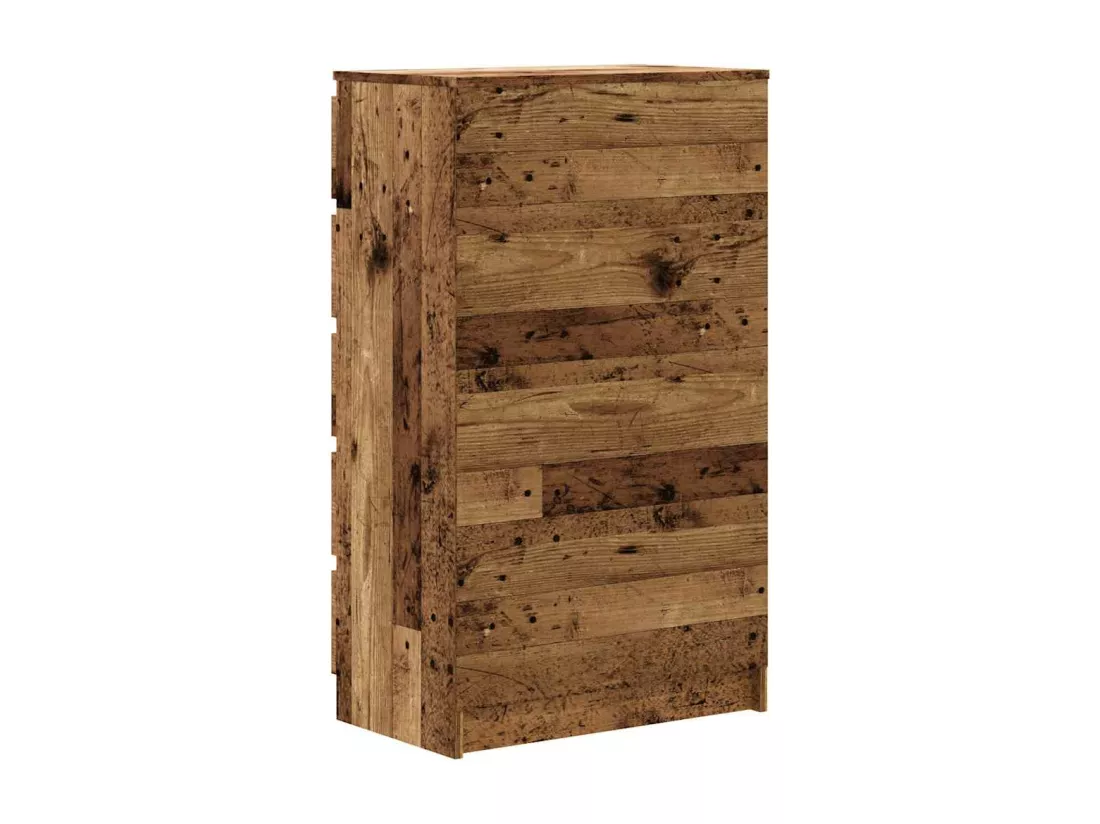 Commode vieux bois 60x36x103 cm bois d'ingénierie
