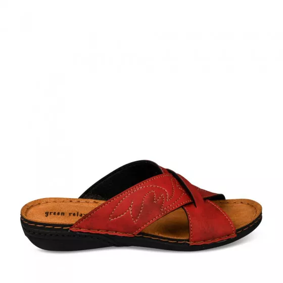 Mules ROUGE GREEN RELAX