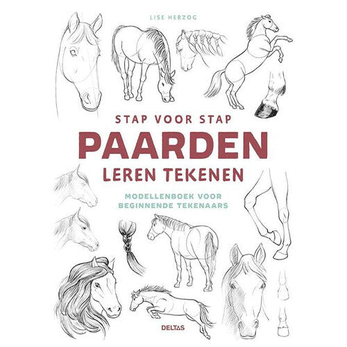 Uitgeverij deltas stap voor stap paarden leren tekenen