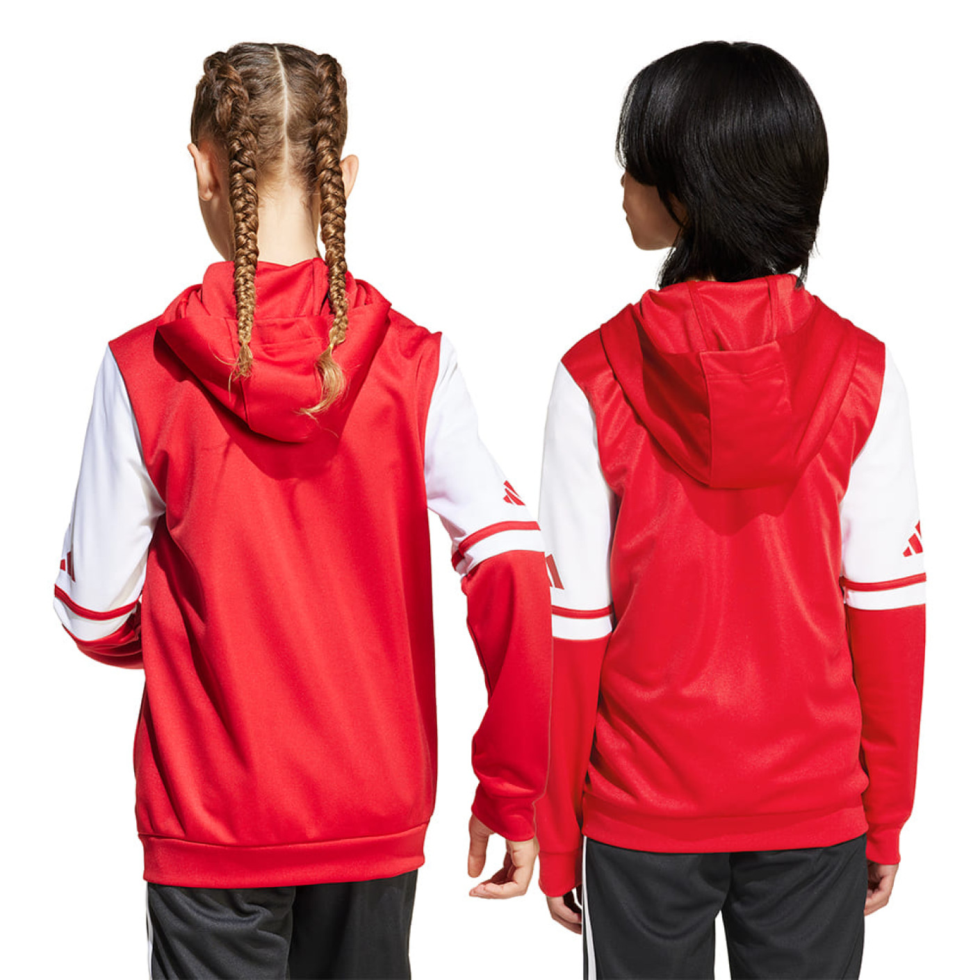 Adidas Squadra 25 Hooded Trainingsjack Kids Rood Wit