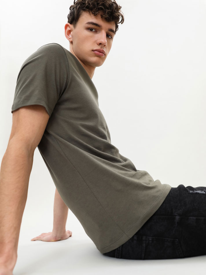 Bermuda jeans skinny stretch - Preta