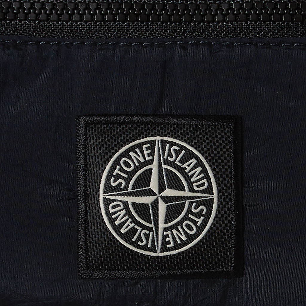 tas donkerblauw met logoprint