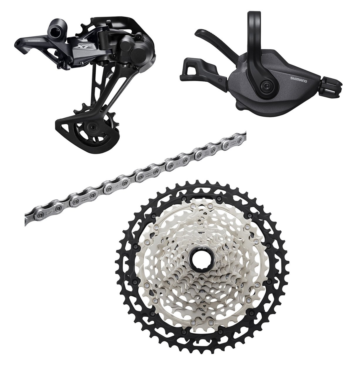 Shimano M8100 opgraderingsgruppe 1x12 10-45T Klampe Montering