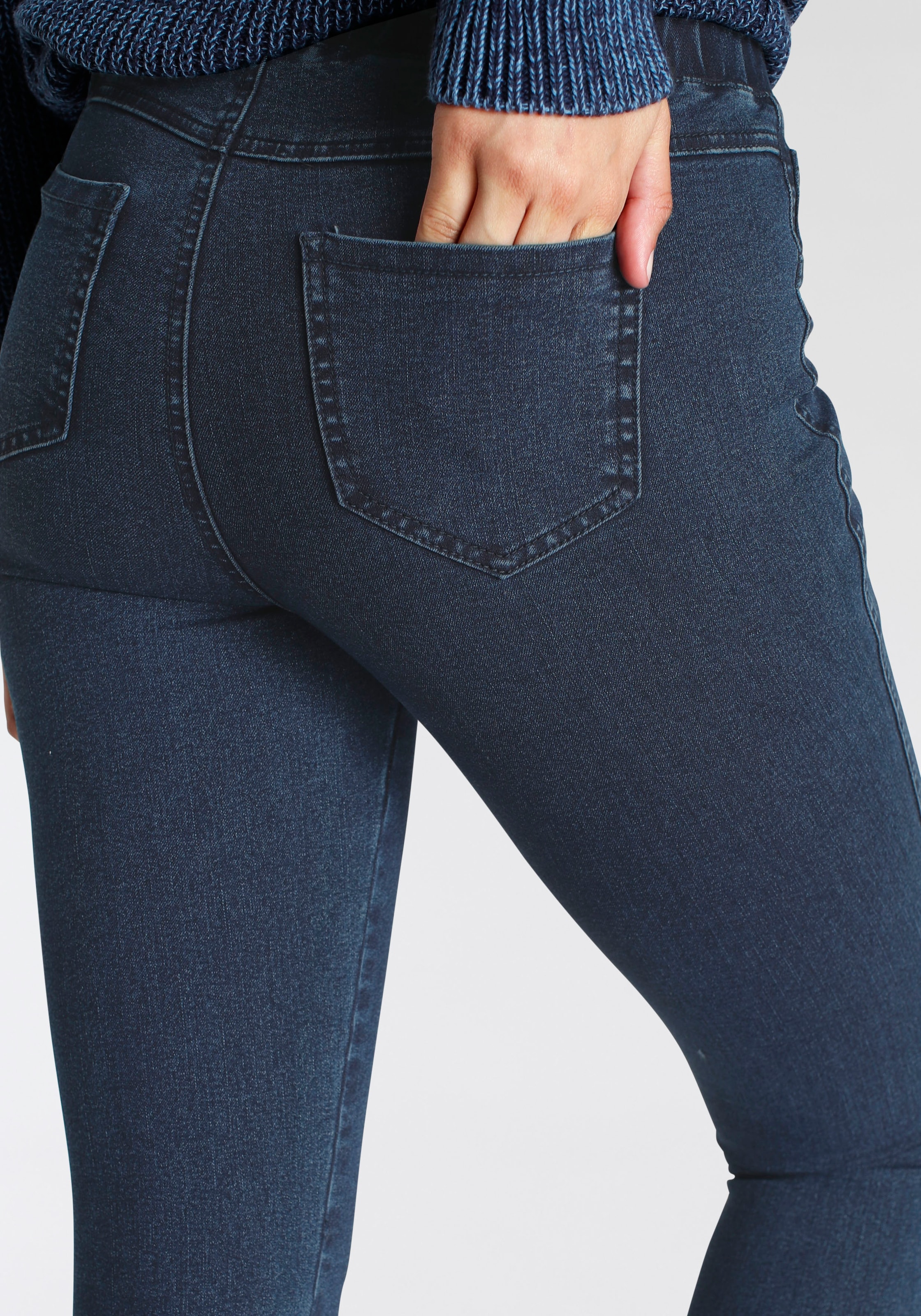 Arizona Jeansjeggings »360 Grad Elastisch« extra-eng geschnittene Beinform,  hohe Leibhöhe