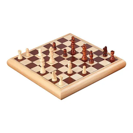 Philos Schach-Dame-Set Holzbox
