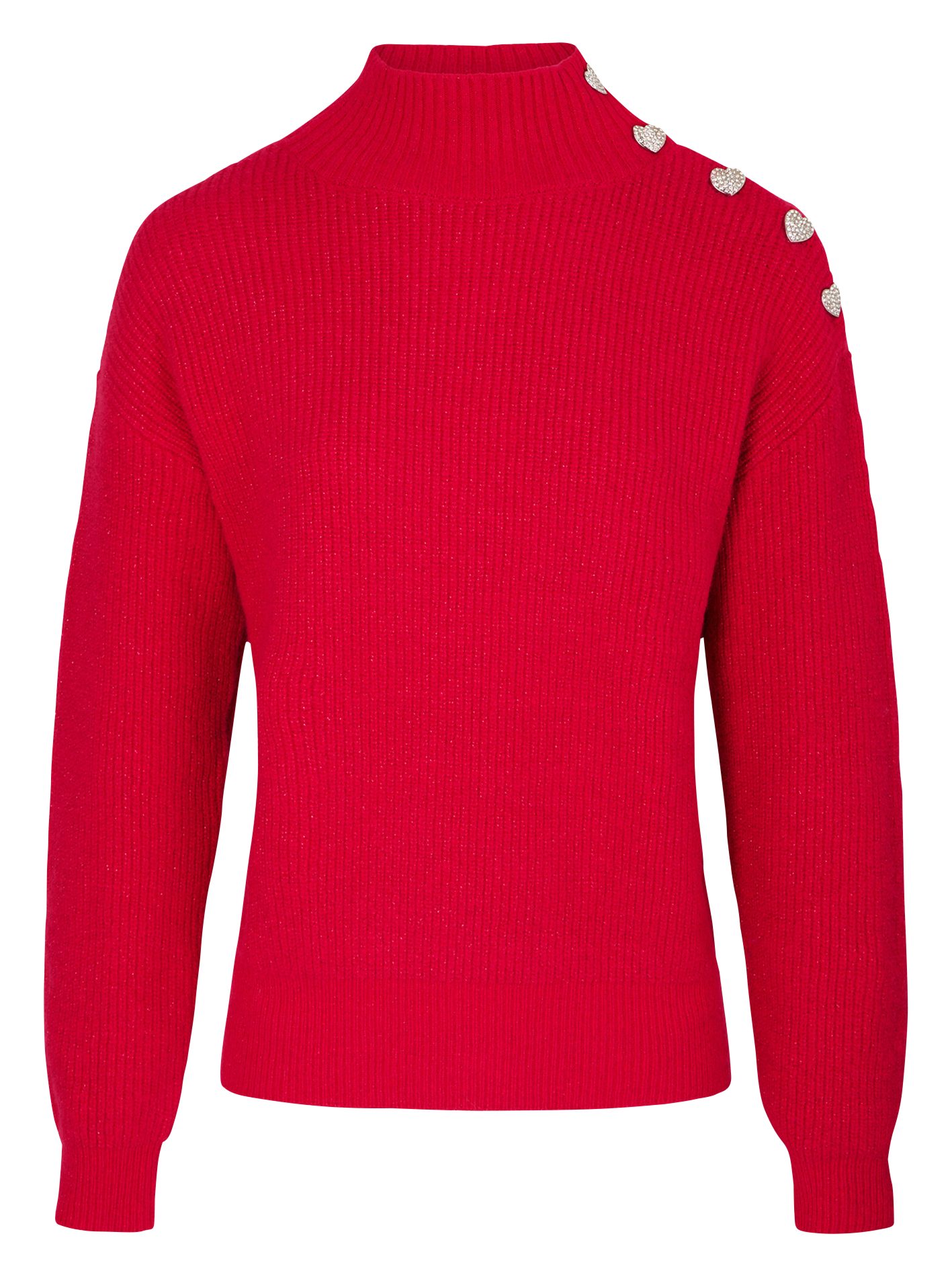MSTORI - Pull droit col montant | Rose