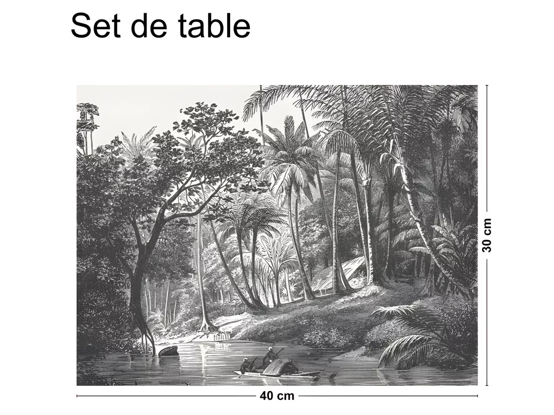 Lot de 4 sets de table L 40xl 30cm - Tambapanni - Vinyle