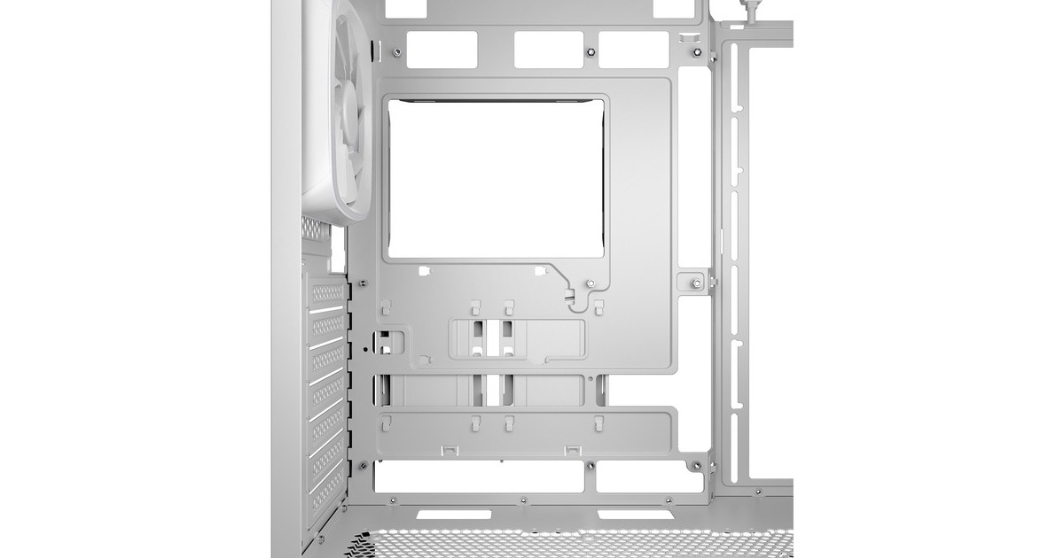SharkoonAK5G RGB midi tower behuizing  (Wit | 2x USB-A | 1x USB-C | RGB | Tempered Glass)