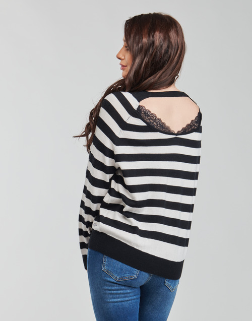 Guess - IRENE RN LS SWTR - Noir / Blanc