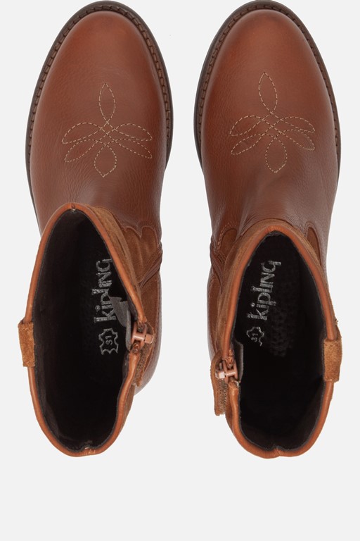 Kipling El Paso Cowboylaarzen cognac Leer