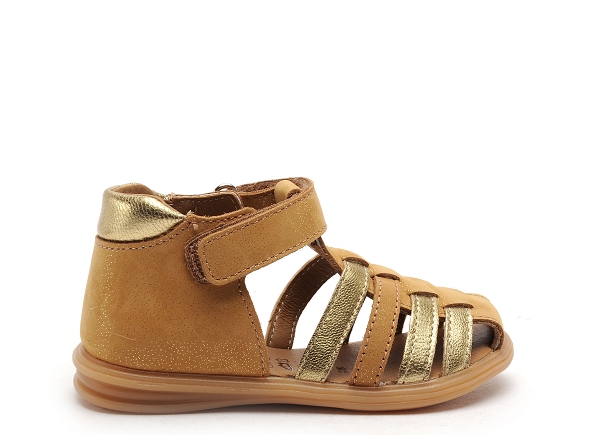 Bellamy nu pieds bebe bebe paillette marron