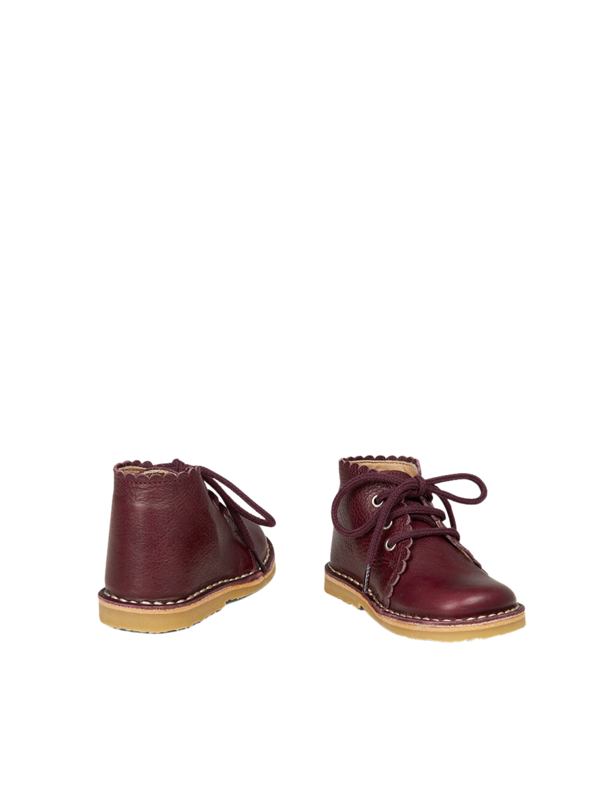 Scallop Boot - Plum
