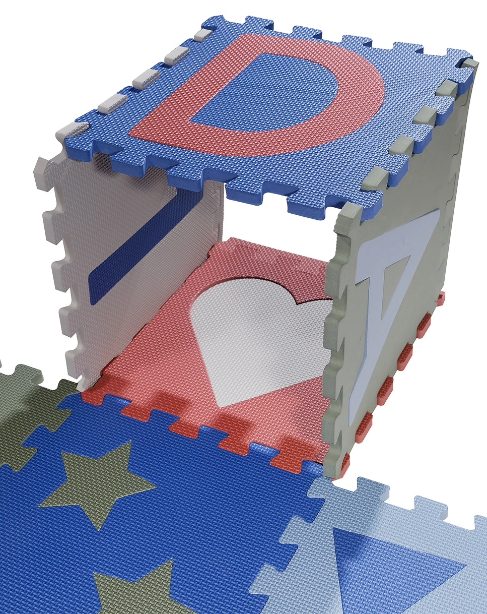 Spielmatte PUZZLE ARON & NORA 16-teilig in blau