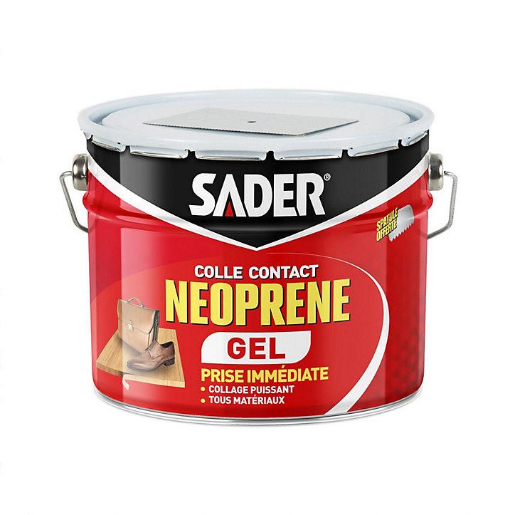 Colle contact néoprène en gel Sader tous matériaux tube de 125 ml