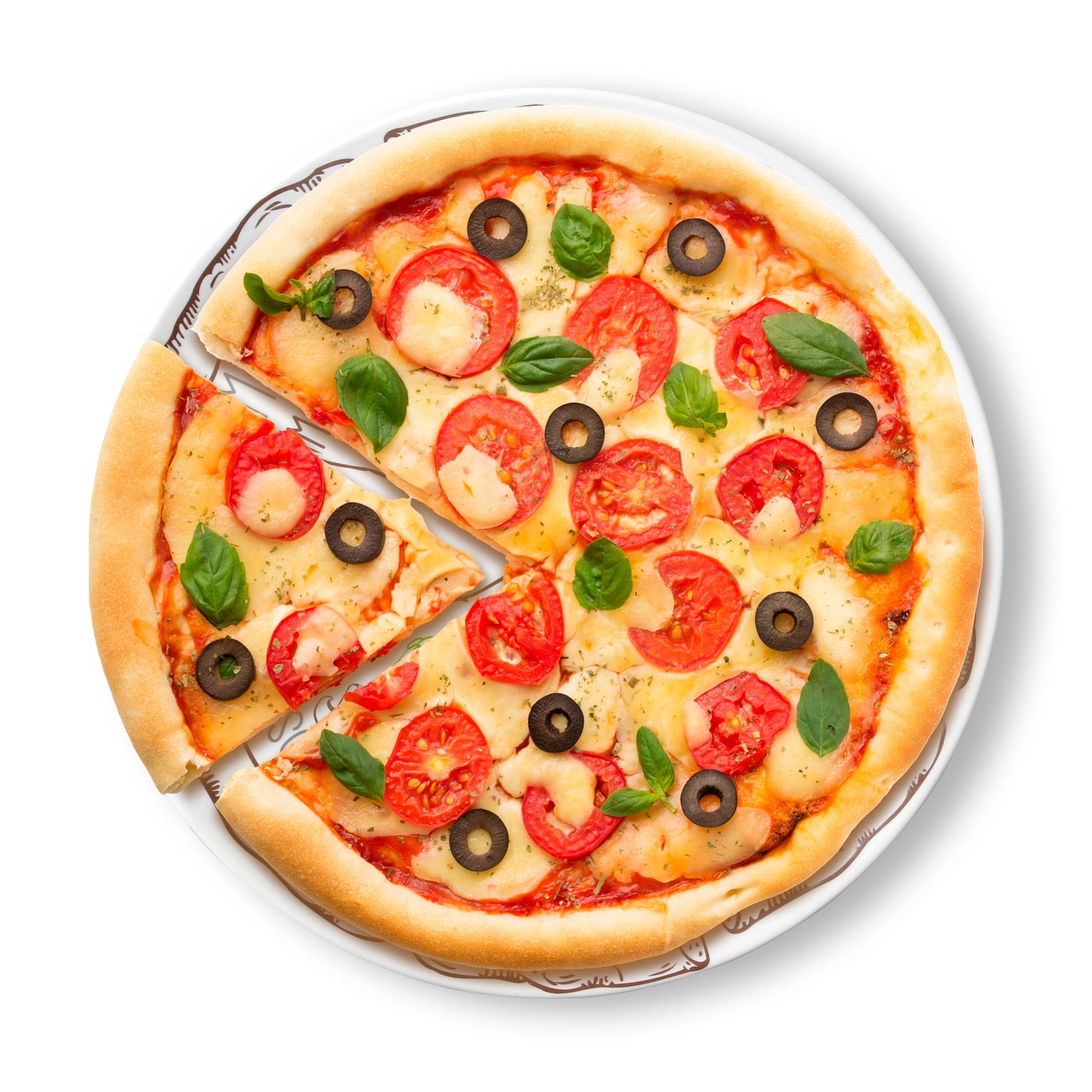Brunner Pizzateller-Set Ø 37,5 cm weiß