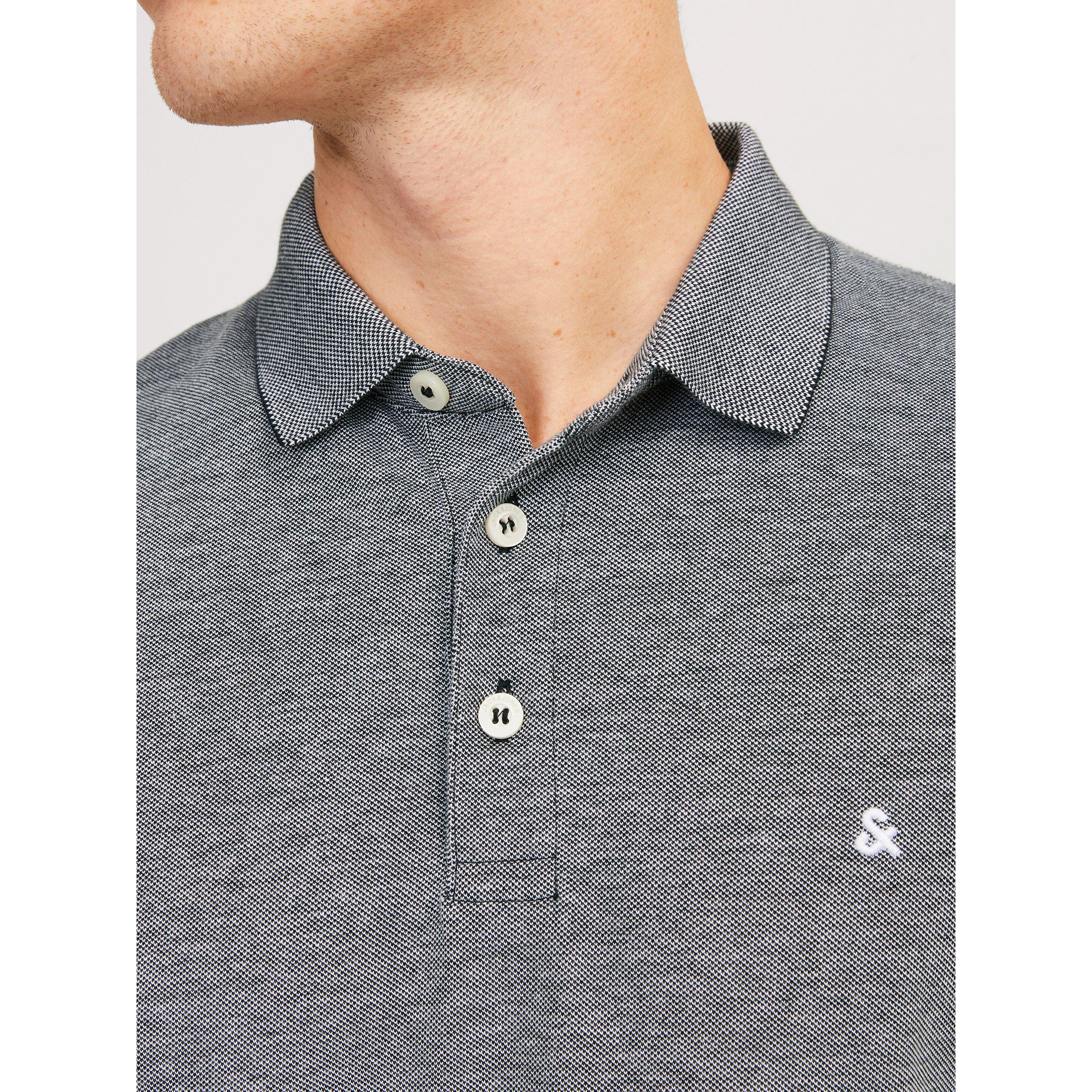 Jack and Jones Paulos Tipped Pique Short Sleeve Polo Shirt