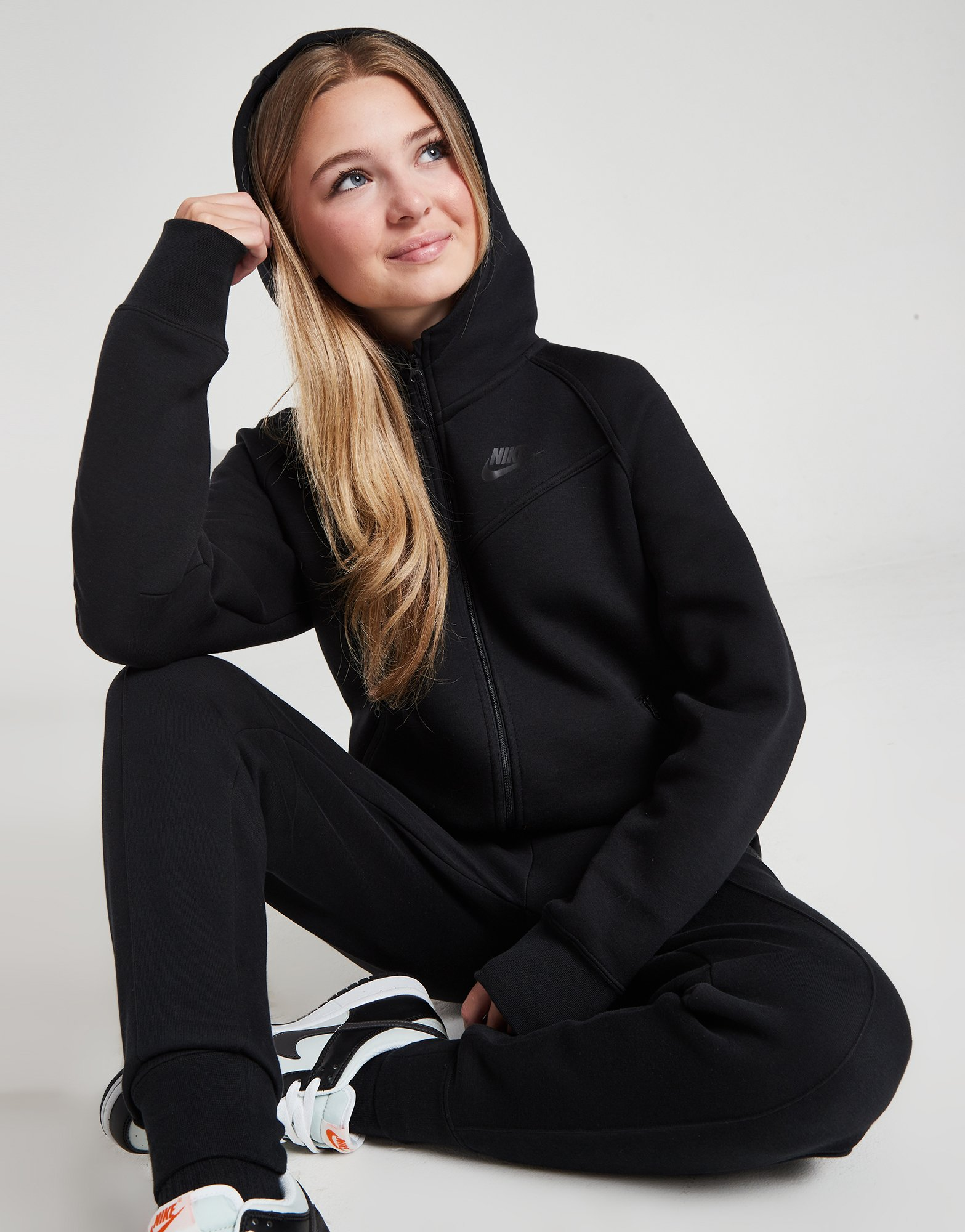 Nike Girls' Tech Fleece Full Zip Hoodie Junior