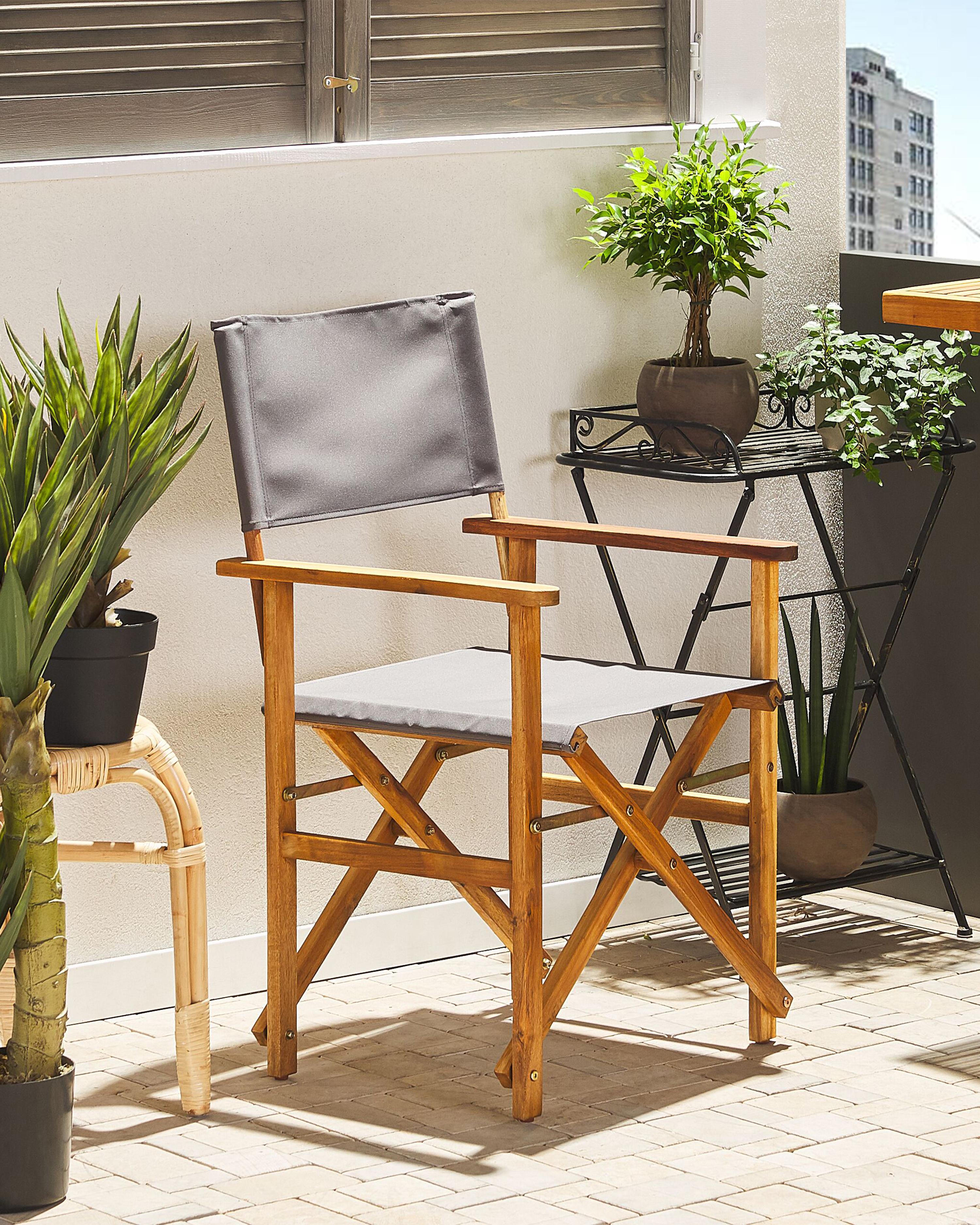 Set van 2 tuinstoelen CINE Acaciahout Roze