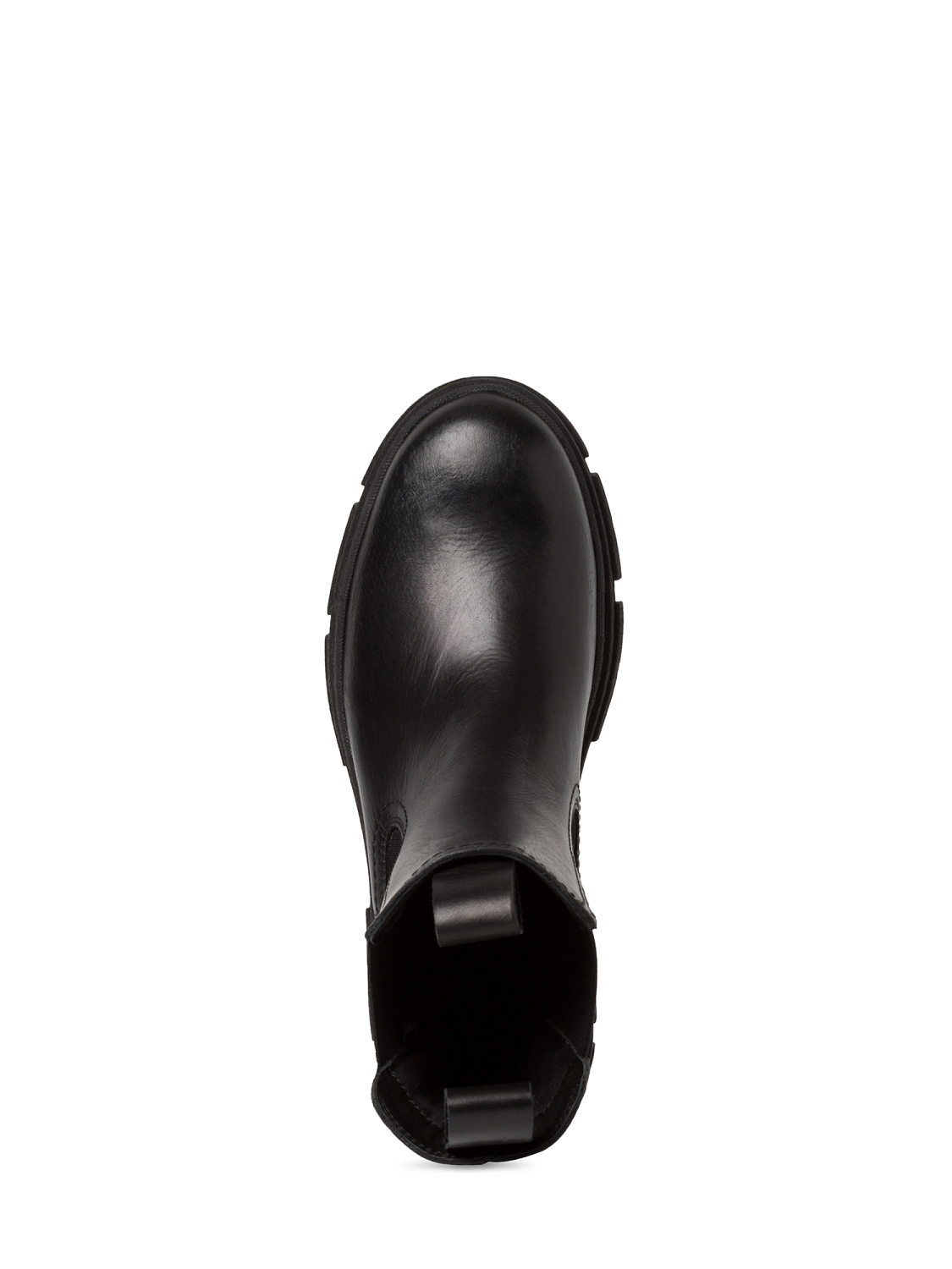 Tamaris Jet Black Leather Chelsea