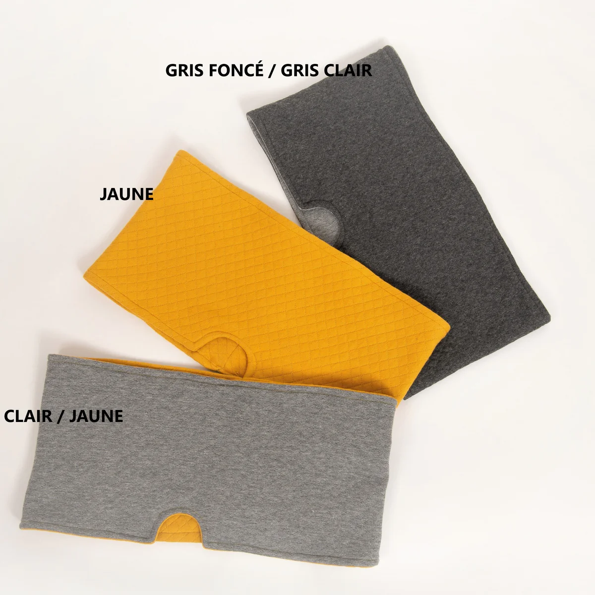 Housse gris clair / jaune pour fontaine 7 litres en verre