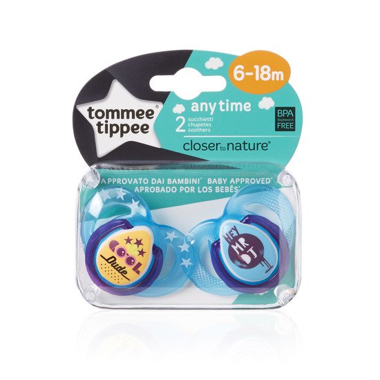 2x sucette CTN classique 6-18 mois   Aléatoire        de               Tommee Tippee