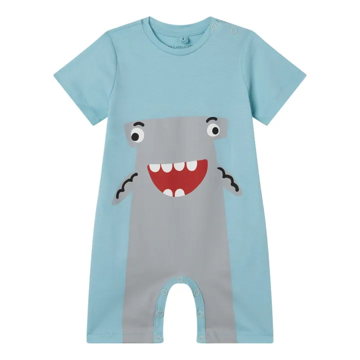 Stella McCartney Kids Combinaison Requin | Bleu ciel