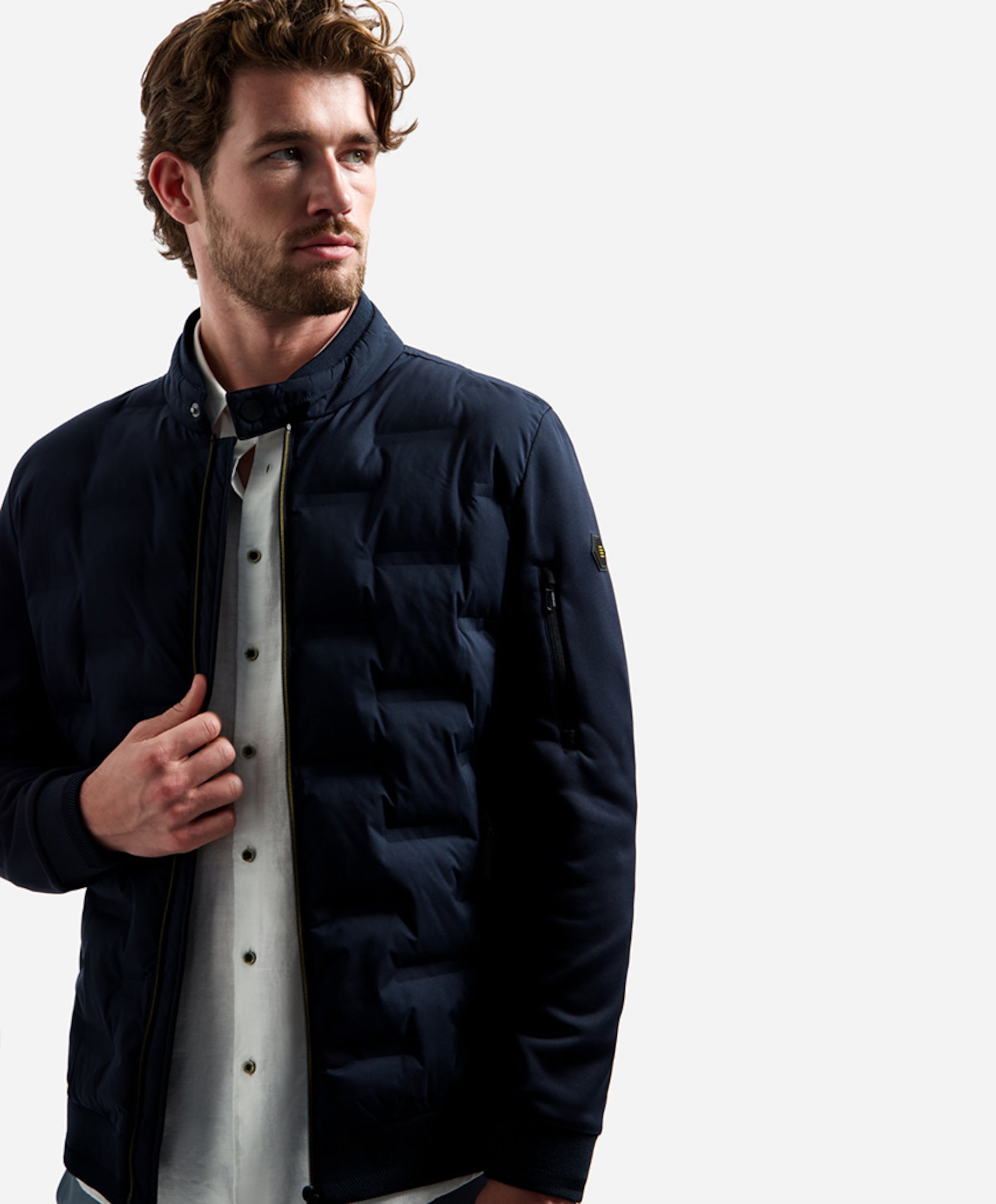 No Excess Heren jas blauw