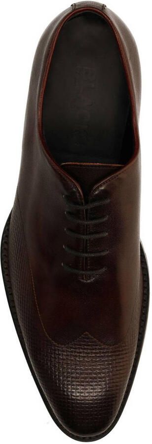 Manfield Black Label leren veterschoenen bordeaux